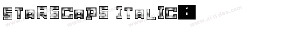 StarsCaps Italic字体转换
